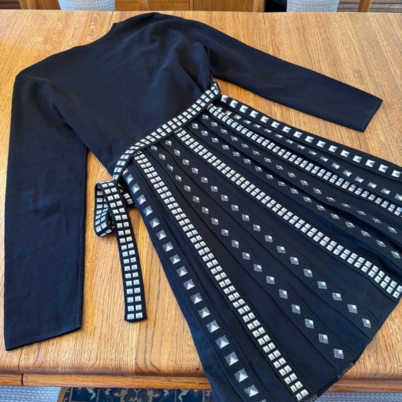 DIANE VON FURSTENBERG Chelsea Wrap-effect Jacquard-knit Dress Size XL - Picture 7 of 9